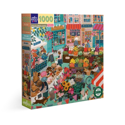 Puzzle Eeboo-51595 English Green Market