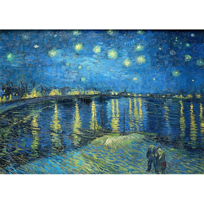 Puzzle  Enjoy-Puzzle-1140 Vincent van Gogh: Sternennacht über der Rhone