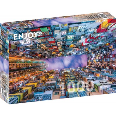Puzzle Enjoy-Puzzle-1290 Colorful Apartment Building, Hong Kong