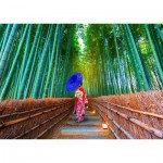 Puzzle  Enjoy-Puzzle-1293 Asian Woman in Bamboo Forest