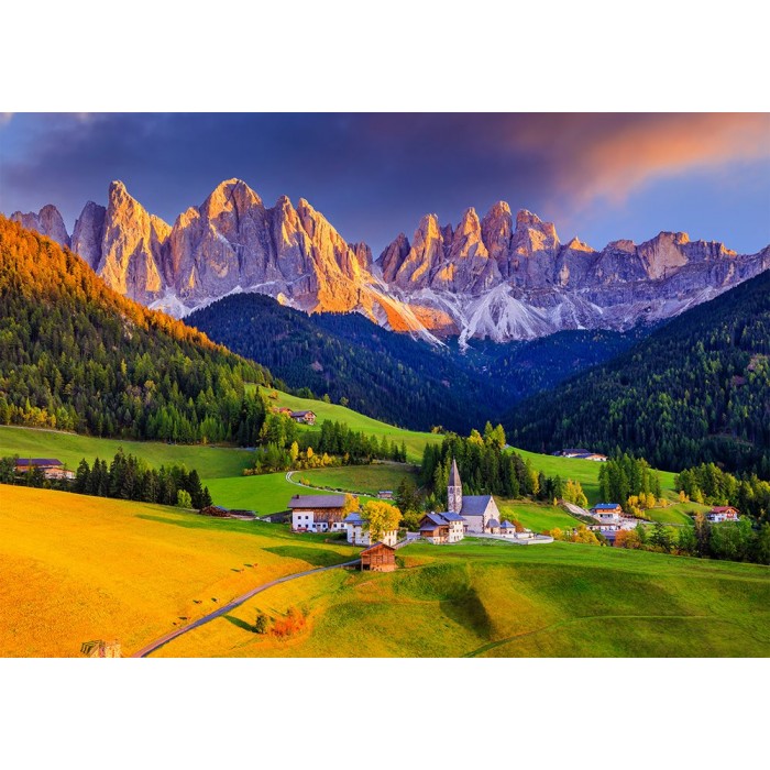 Puzzle  Enjoy-Puzzle-1320 Kirche in den Dolomiten, Italien