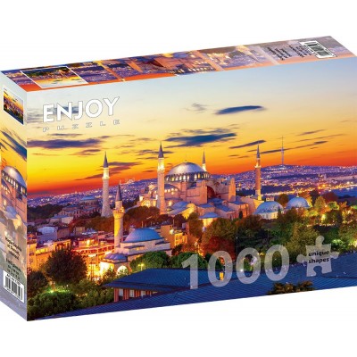 Puzzle Enjoy-Puzzle-1359 Hagia Sophia at Sunset, Istanbul
