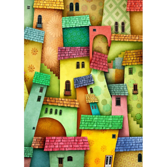 Puzzle  Enjoy-Puzzle-1629 Fröhliche Häuser