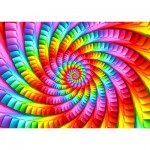 Puzzle  Enjoy-Puzzle-1635 Psychedelic Rainbow Spiral