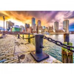 Puzzle  Enjoy-Puzzle-2079 Boston Harbor at Dusk, USA