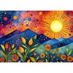 Puzzle  Enjoy-Puzzle-2134 Regen bei Sonnenuntergang