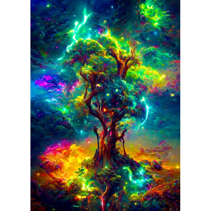 Puzzle  Enjoy-Puzzle-2197 Kosmischer Lebensbaum