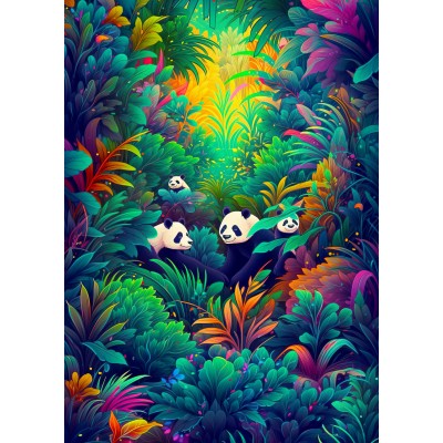 Puzzle Enjoy-Puzzle-2220 Panda-Zufluchtsort