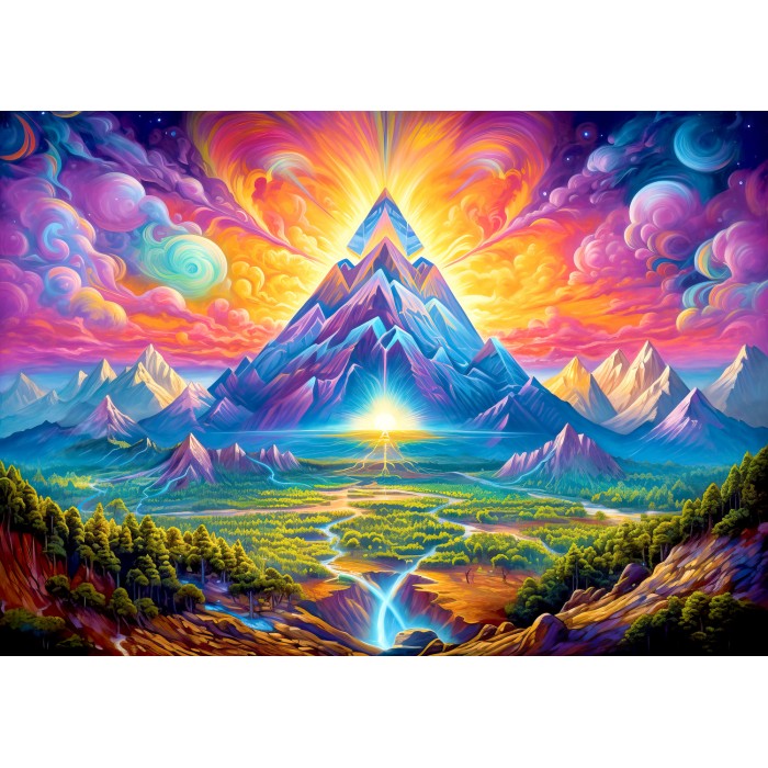 Puzzle  Enjoy-Puzzle-2230 Wald-Pyramiden