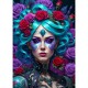 Gothic Flowers Portrait