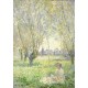Claude Monet - Frau unter Weiden sitzend, 1880