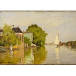 Puzzle   Magnetische Teile - Claude Monet: Houses on the Achterzaan, 1871