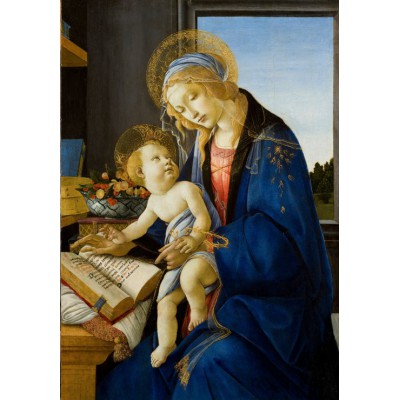 Puzzle Grafika-F-30990 Sandro Botticelli: Madonna des Buches, 1480