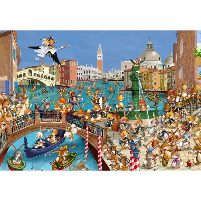 Puzzle  Grafika-F-31025 François Ruyer: Venedig