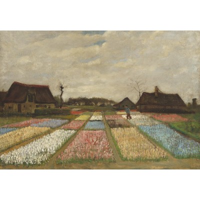 Puzzle Grafika-F-31056 Vincent Van Gogh - Flower Beds in Holland, 1883