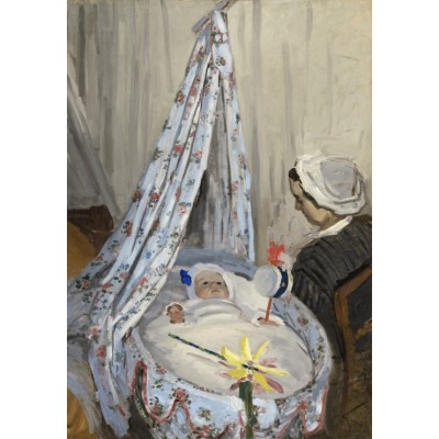Puzzle Grafika-F-31059 Claude Monet - Die Wiege, Camille mit dem Sohn des Künstlers Jean, 1867