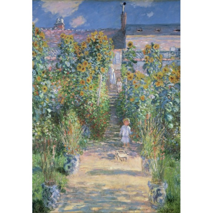 Claude Monet - Garten des Künstlers in Vétheuil, 1880