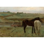Puzzle  Grafika-F-31155 Edgar Degas: Horses in a Meadow, 1871