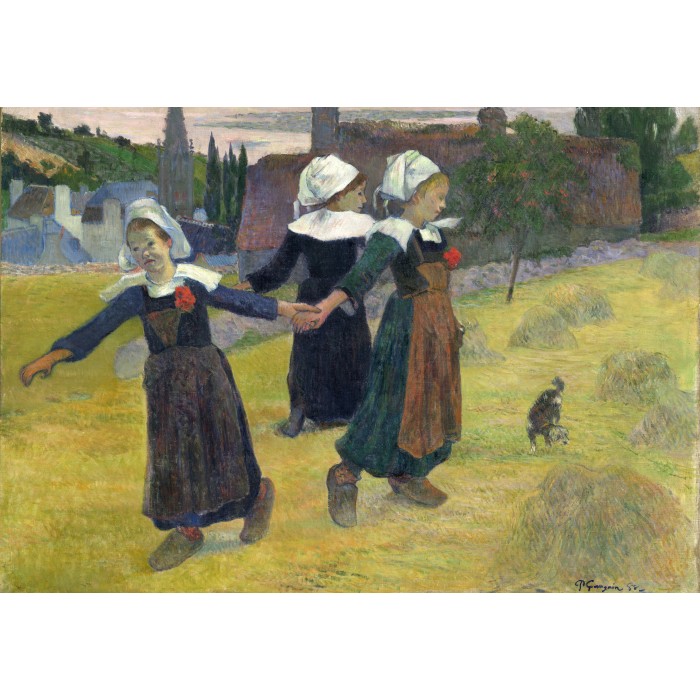 Paul Gauguin: Breton Girls Dancing, Pont-Aven, 1888