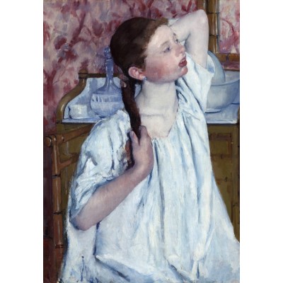 Puzzle Grafika-F-31211 Mary Cassatt: Girl Arranging Her Hair, 1886