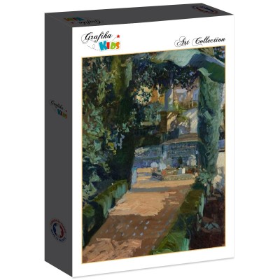Puzzle Grafika-F-31275 Joaquin Sorolla y Bastida: Court of the Dances, Alcázar, Sevilla, 1910