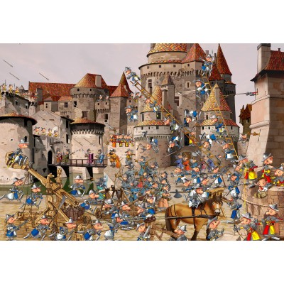 Puzzle Grafika-F-31283 François Ruyer - Attack of the Castle