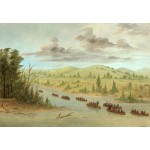 Puzzle  Grafika-F-31311 George Catlin: La Salle's Party Entering the Mississippi in Canoes. February 6, 1682, 1847-1848