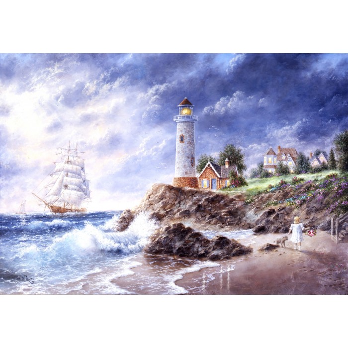 Puzzle  Grafika-F-31421 Dennis Lewan - Anchor Cove