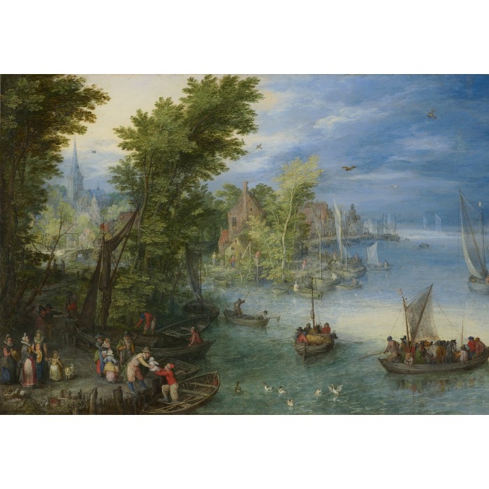 Jan Brueghel - River Landscape, 1607