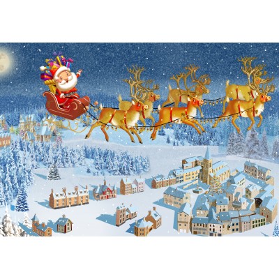Puzzle Grafika-F-31569 François Ruyer - Weihnachtsmann