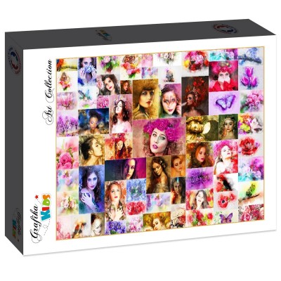 Puzzle Grafika-F-31574 Collage - Frauen