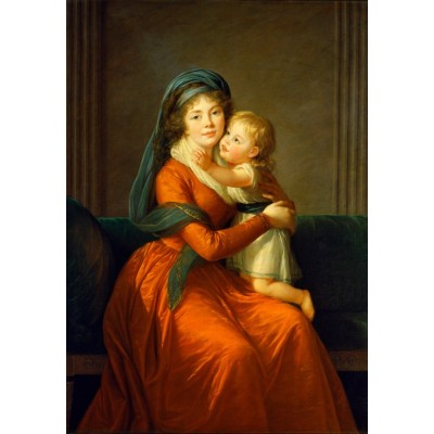 Puzzle Grafika-F-31664 Louise-Élisabeth Vigee le Brun: Princess Alexandra Golitsyna and her son Piotr, 1794