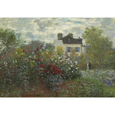 Puzzle Grafika-F-31712 Claude Monet - Der Garten des Künstlers in Argenteuil, 1873