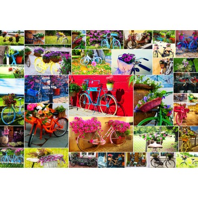 Puzzle Grafika-F-31956 Collage - Fahrräder