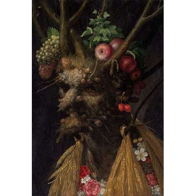 Puzzle Grafika-F-32038 Arcimboldo Giuseppe: Four Seasons in One Head, 1590