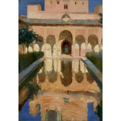 Puzzle Grafika-F-32089 Joaquin Sorolla y Bastida: Hall of the Ambassadors, Alhambra, Granada, 1909