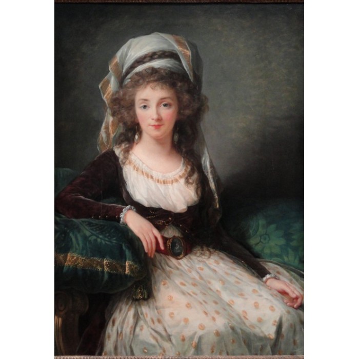 Puzzle  Grafika-F-32118 Louise-Élisabeth Vigee le Brun: Madame d'Aguesseau de Fresnes, 1789