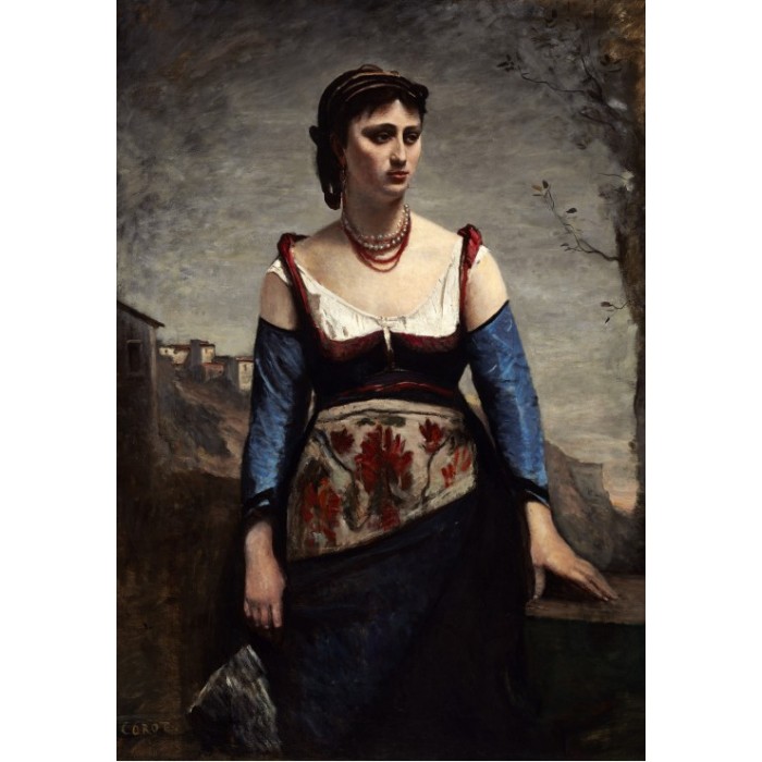 Puzzle  Grafika-F-32123 Jean-Baptiste-Camille Corot : Agostina, 1866