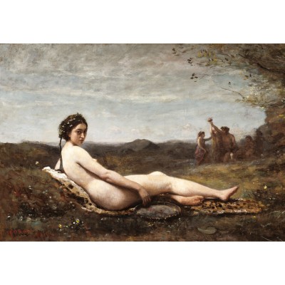 Puzzle Grafika-F-32156 Jean-Baptiste-Camille Corot: Repose, 1860