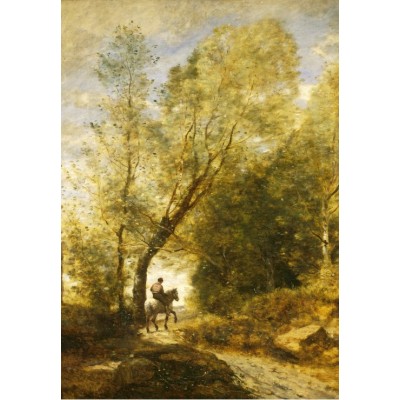 Puzzle Grafika-F-32158 Jean-Baptiste-Camille Corot: The Forest of Coubron, 1872