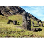 Puzzle  Grafika-Kids-00627 Moai at Quarry, Osterinsel