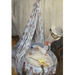 Puzzle  Grafika-Kids-01016 XXL Teile - Claude Monet - Die Wiege, Camille mit dem Sohn des Künstlers Jean, 1867