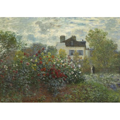 Puzzle Grafika-Kids-01039 Claude Monet - Der Garten des Künstlers in Argenteuil, 1873