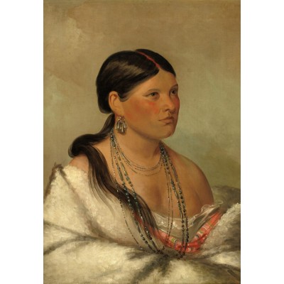 Puzzle Grafika-Kids-01500 George Catlin: The Female Eagle - Shawano, 1830