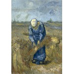 Puzzle   Vincent van Gogh: Bäuerin beim Strohschneiden (nach Millet)