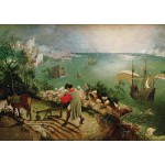 Puzzle  Grafika-00717 Brueghel Pieter: Landschaft mit dem Sturz des Ikarus, 1558