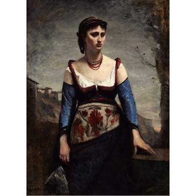 Puzzle Grafika-01981 Jean-Baptiste-Camille Corot : Agostina, 1866