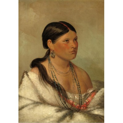 Puzzle Grafika-02233 George Catlin: The Female Eagle - Shawano, 1830