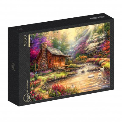 Puzzle Grafika-02996-P Chuck Pinson - Brookside Retreat