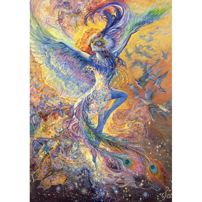 Puzzle  Grafika-F-30035 Josephine Wall - Blue Bird